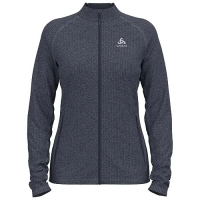 Image of Odlo Women Long sleeved shirt with zipper TENCIA, india ink melange, M