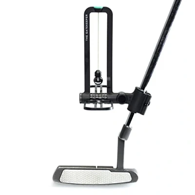 Image of ME and MY GOLF The Gatekeeper, Putting Path Tempo Trainer Includes Instructional Training Videos, Black