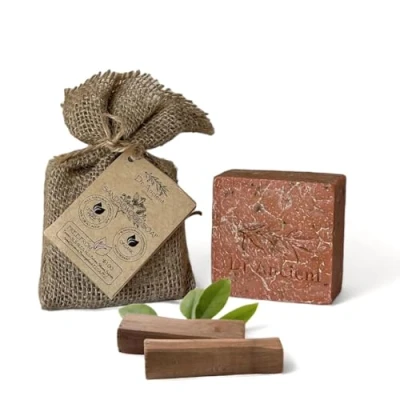 Image of Dr.Ancient Sandalwood Soap Bar Organic Natural Vegan Traditional Handmade Antique Anti Inflammatory, Aging, Even Skin Tone Absolutely No Chemicals! Pure Soap!