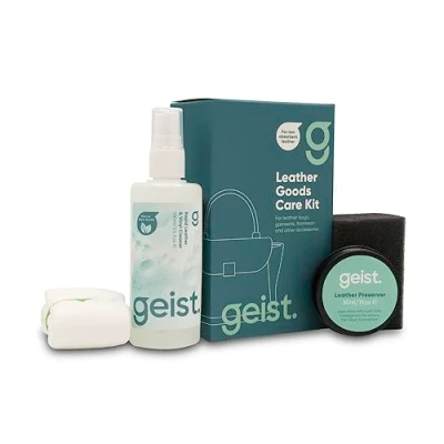 Image of Geist. leather Goods Care Kit (For Pigmented Leather) Clean and Protect non absorbent
