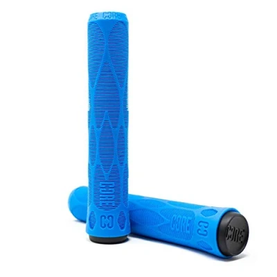 Image of CORE Pro Handlebar Grips, Super Soft 170mm Longneck Universal Cycling Grip fits all Stunt Scooters BMX &amp; Mountain Bikes, Premium comfort Bicycle Handle Blue