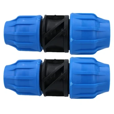 Image of 25mm x 20mm MDPE Reducing Coupler Pipe Union Cold Water System Fitting 2PK