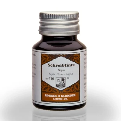 Image of Rohrer &amp; Klingner *since 1892* Ink for Fountain Pens Sepia 50 ml range 40