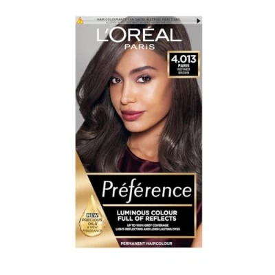 Image of L&#039;Oreal Paris Preference Hair Dye, Long Lasting, Luminous Permanent Colour, 4.013,