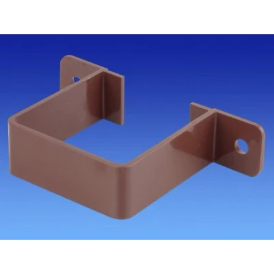 Image of Wavin OSMA 4T834 Brown Pipe Bracket for 61mm Square downpipe