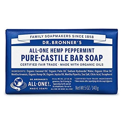 Image of Dr. Bronner&#039;s Magic Soaps Peppermint 140g By Supplement North