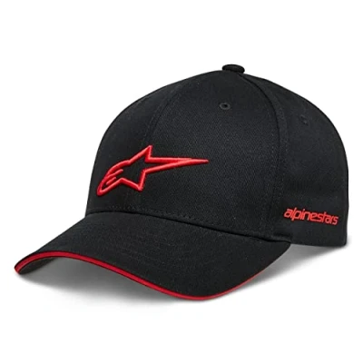 Image of Alpinestars Men&#039;s Rostrum Hat Baseball Cap Snap Back Black/White