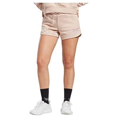 Image of Reebok Women&#039;s Doorbuster Identity French Terry Shorts, Soft Ecru, L