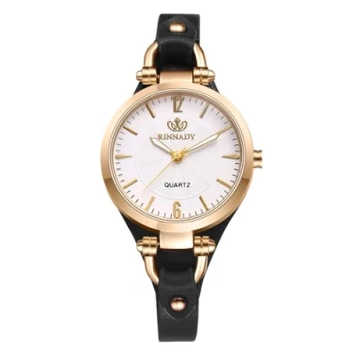 Image of JewelryWe Women Punk Leather Watch: Black Vintage Gothic Analog Quartz Watches Steampunk Retro Casual Bracelet Cuff Wristwatch