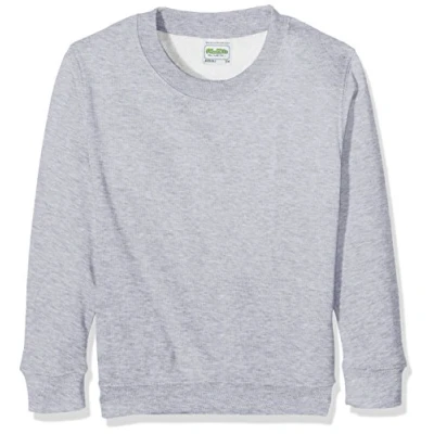 Image of AWDis Boy&#039;s Kids Sweatshirt , Grey (Heather Grey), Large