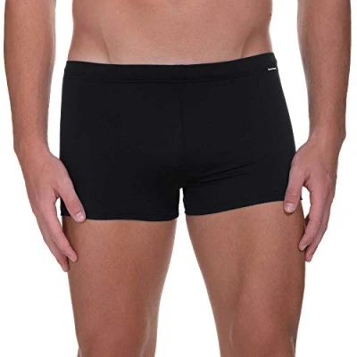 Image of bruno banani Men&#039;s Mini Wave Line 2.0 Swim Trunks, Black (Black 007), L