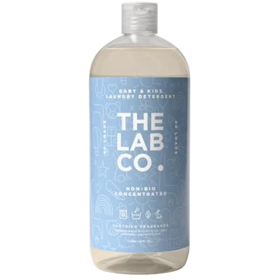 Image of The Lab Co. Non Bio Concentrated Laundry Detergent Soothing Mood Baby &amp; Kids 1 Litre 40 Loads with notes of Linen Chamomile White Rose
