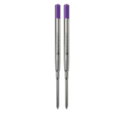 Image of Monteverde Medium Point Ballpoint Soft Roll Refill for Sheaffer Pens Purple (Pack of 2)