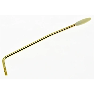 Image of KAISH Mexico Standard ST Strat Style Guitar Tremolo Trem Arm Whammy Bar for Strat/Stratocaster Gold with Cream Tip