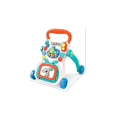 Image of Little Bambino Baby Walker First Steps Included Doodle Board Detachable Activity Bouncer Musical Toys Car Along Toddlers (Multicolour (Doodle incl.))