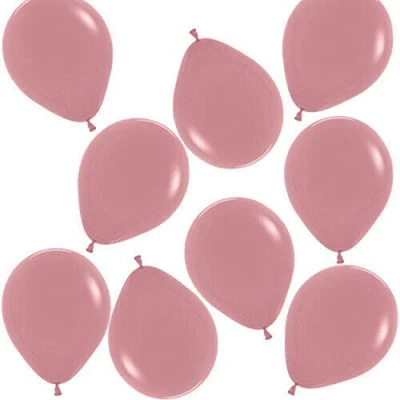 Image of 100 x Rosewood Pink Party Balloons 5&quot; Premium Latex Balloon Wedding Venue Event Decorations