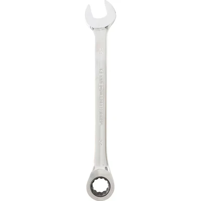 Image of Kennedy Metric Combination Ratchet Spanner, Fixed Head, 24mm