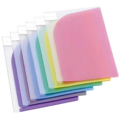 Image of Tarifold A4 Display Folders Double Presentation Folder in Assorted Colors 12 x Plastic Pocket Sleeves 511009