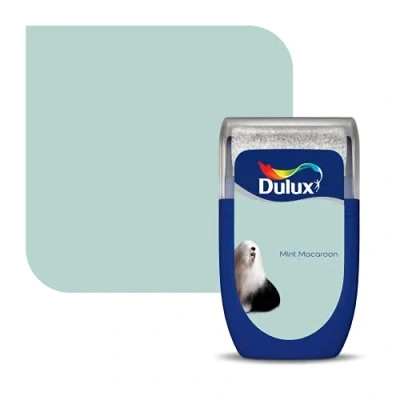 Image of Dulux Walls &amp; Ceilings Tester Paint, Mint Macaroon, 30 ml