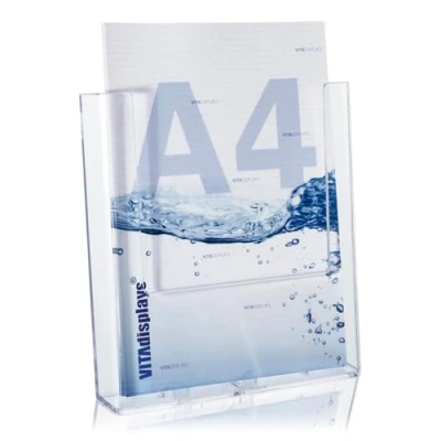 Image of taymar Brochure Holder, Wall DIN A4, Transparent