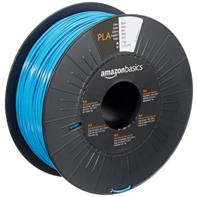 Image of Amazon Basics PLA 3D Printer Filament, 1.75mm, Blue, 1 kg Spool