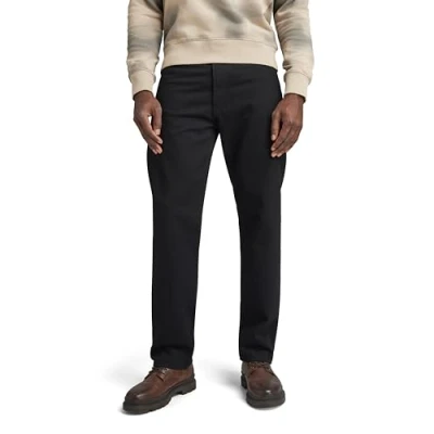 Image of G Star RAW Mens Type 49 Relaxed Straight Jeans Black Cotton Size 28W/32L