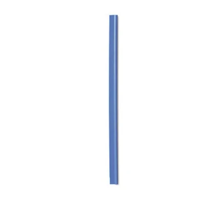 Image of Durable Spine Bar A4 6 mm Blue Pack of 50 Pieces Ideal for Binding UnPunched Documents In Seconds Holds Up To 60 Sheets