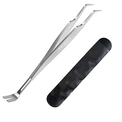 Image of EasyULT 2 in 1 Tick Remover, Stainless Steel Professional Removal Tool, Safe Remover for Pet, Humans, Dogs, Cats
