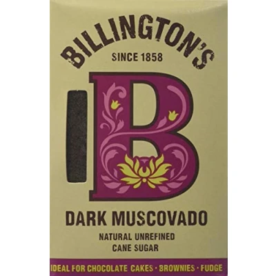 Image of Billington&#039;s Dark Muscovado Natural Unrefined Cane Sugar, 500 g, Pack of 10