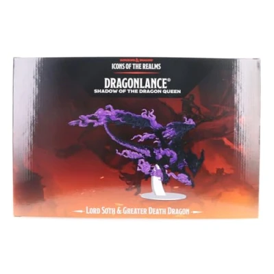 Image of WizKids D&amp;D Icons of The Realms Dragonlance Prepainted Miniatures Lord SOTH on Greater Death Dragon (Set 25)