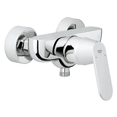 Image of GROHE Eurosmart Cosmopolitan Single Lever Shower Mixer, Wall Mounted, Water Saving Tap Chrome Finish 32838000