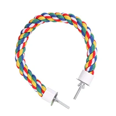 Image of Balacoo Bird Perch Rope Bungee Toy Cage Parrot Chewing (40cm)