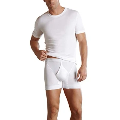 Image of Jockey® Luxury Cotton Y Front® Midway® Brief, White, L