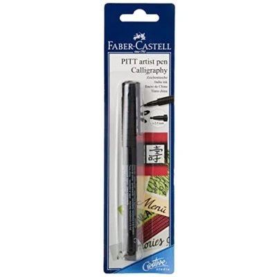 Image of Faber Castell FC167598 Pitt Calligraphy Pen India Ink Black
