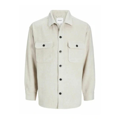 Image of JACK &amp; JONES Men&#039;s Jjebradley Ollie Overshirt Ls Noos Long Sleeve Shirt, Peyote, XS