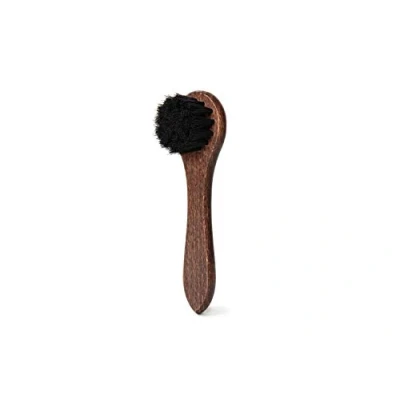 Image of Shoe Polish Applicator Brush by Lettro, Wooden Dauber to Apply Wax and Cream on Shoes Boots, Horsehair Suitable for all Leather, Black Bristles