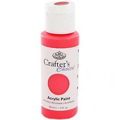 Image of Royal &amp; Langnickel 090672229625 Neon Scarlet Acrylic Paint 59ml