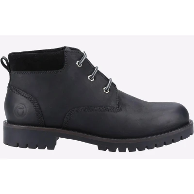 Image of Cotswold Banbury LEATHER Mens Boots Black Size UK 6