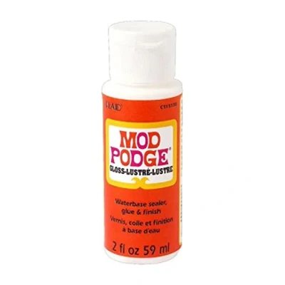 Image of Mod Podge Gloss Water Base Sealer/Glue And Finish, White, 2 oz