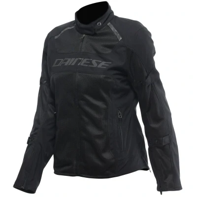 Image of DAINESE Air Frame 3 Tex Jacket Wmn, Summer Motorcycle with Detachable Windproof Lining, Woman, Black/Black/Black, 40