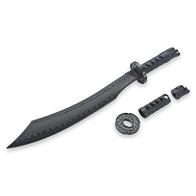 Image of Playwell Martial Arts Black Polypropylene Curved Sword W214