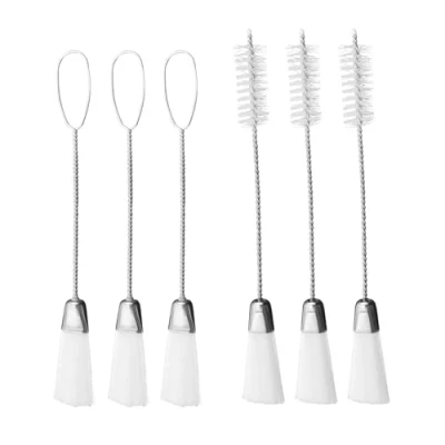 Image of LT Easiyl 6Pcs Sewing Machine Cleaning Brush Dual End Nylon Multi Functional Lint Tools Set White
