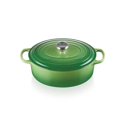 Image of Le Creuset Casserole Oval Signature Bamboo ø 29 cm / 4.7 Liter