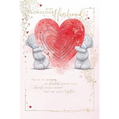 Image of Me To You Bear Gorgeous Husband Pop Up Valentine&#039;s Day Card