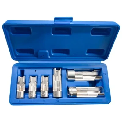 Image of Dapetz ® 6PC Difficult Access Sockets 3/8 + 1/2&quot; Drive 10mm 19mm Hand Tools