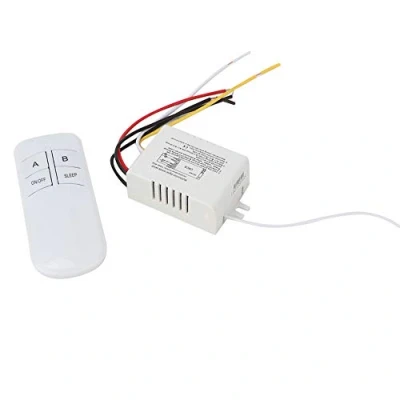 Image of Remote Control Switch 2 Ways ON/OFF 220V Digital Wireless Wall Light Receiver Transmitter Switch+Receiver for Lights, Switching Power Supply
