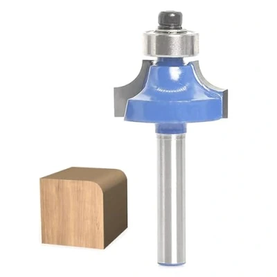 Image of Round Over Router Bits 1/4 Inch Shank,Radius 1/4&quot; Roundover Beading Bit, Corner Rounding Edge Forming, Edging Bits, by Akylin