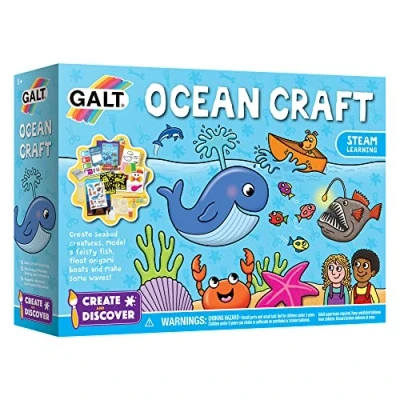 Image of Galt Toys, Create and Discover Ocean Craft, Craft Kits for Kids, Ages 5 Years Plus