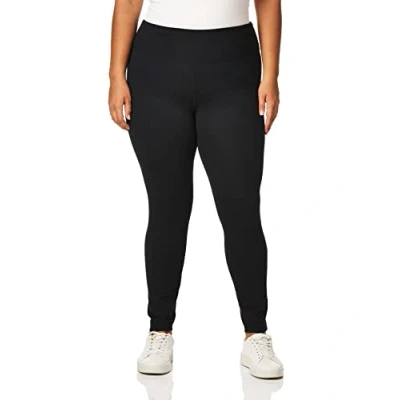 Image of Juicy Couture Women&#039;s High Waist Script Logo Performance Leggings, Black, L UK