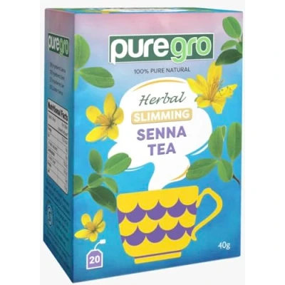Image of Puregro Herbal Slimming Senna Tea (20 Bag) 40g 100% Pure Natural Caffeine Free.
